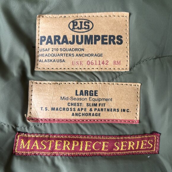 Parajumpers PJS Masterpiece Series Jacket | Men’s Large | Distressed Utility Fin - Picture 2 of 9